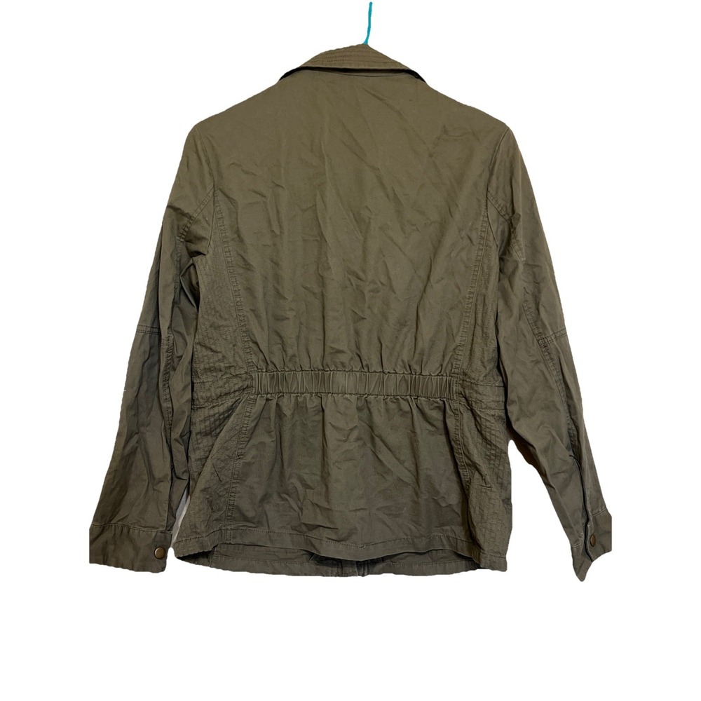Love Tree‎ Jacket Women's Size  L Cotton Olive Green Bomber Jacket - Picture 2 of 8